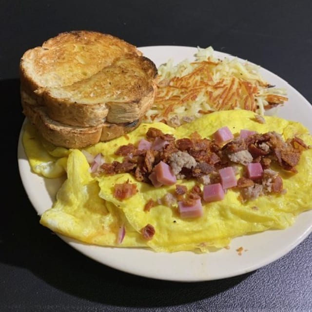 Meatlover's Omelet.