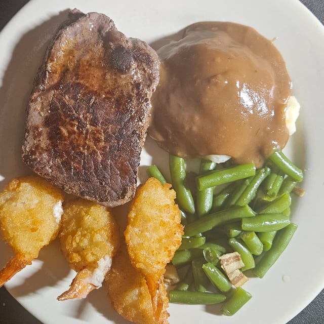 Steak & Shrimp.