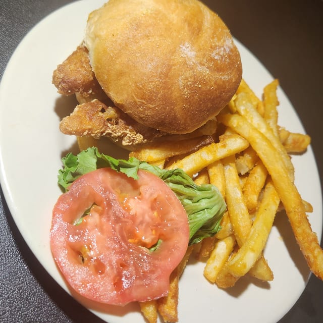 Fried Cod Sandwich.
