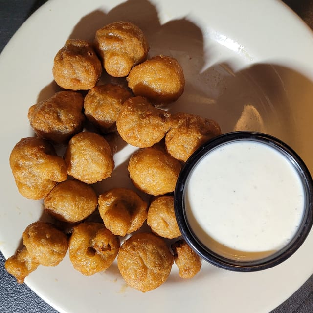 Battered Mushrooms.